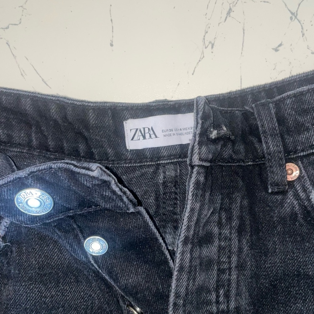 zara black denim shorts - Picture 4 of 4